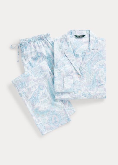 Ralph Lauren Print Cotton-Blend Pyjamas Dame Danmark (ROHAQ5816)